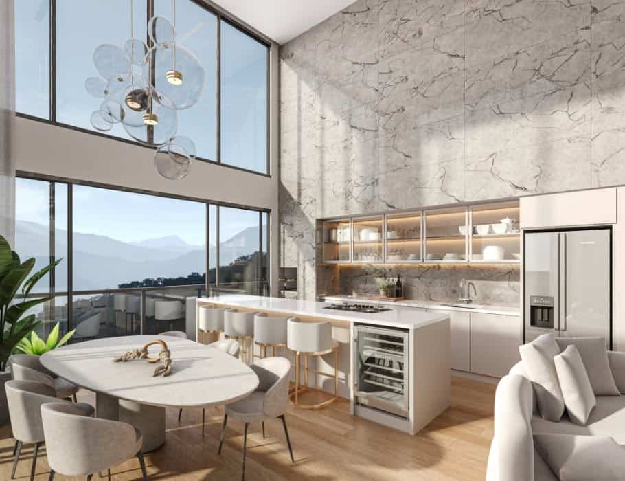 Living/Cozinha - Pantai Brava House